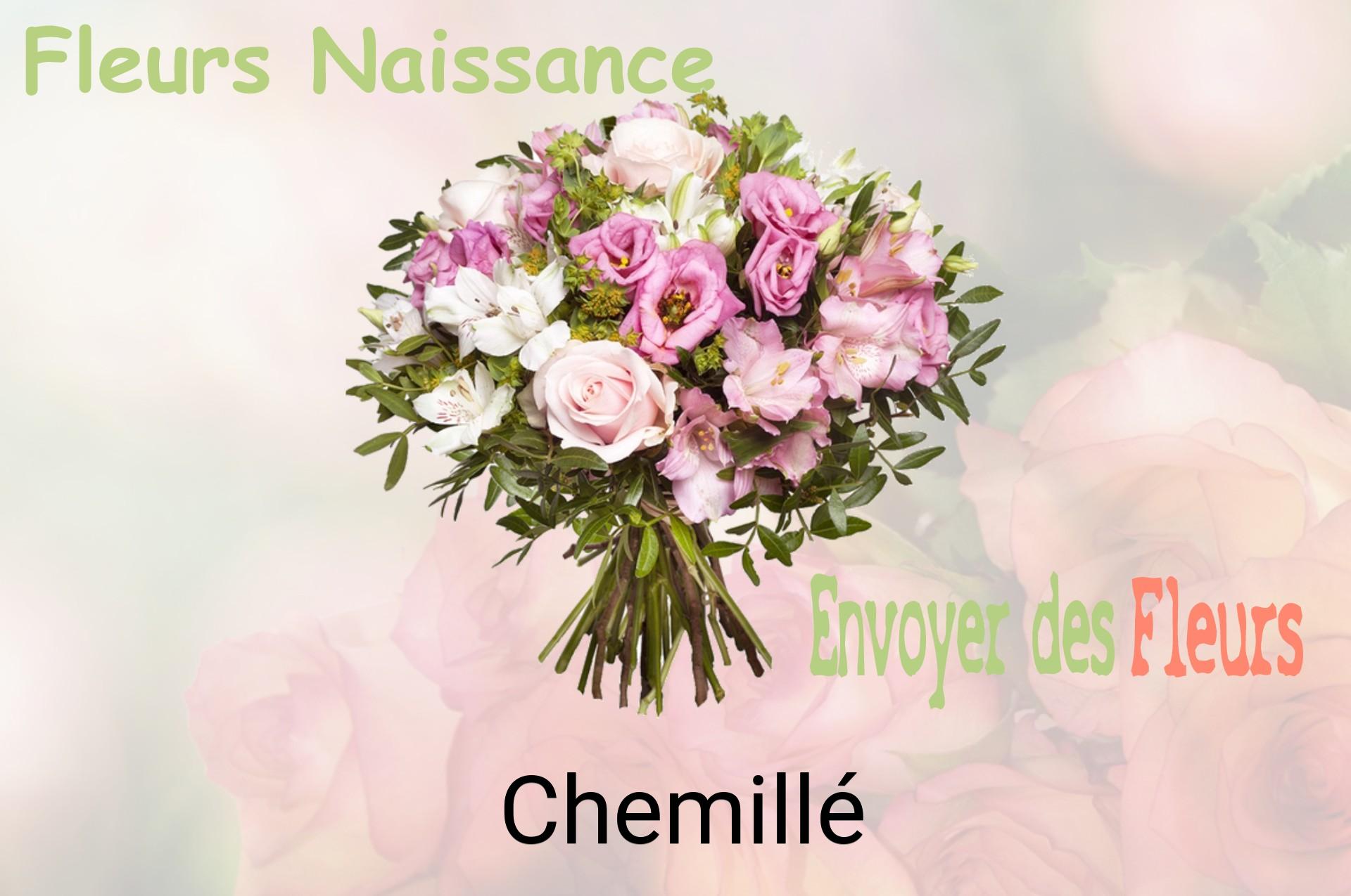 Bouquet de fleurs de naissance livré à Chemillé